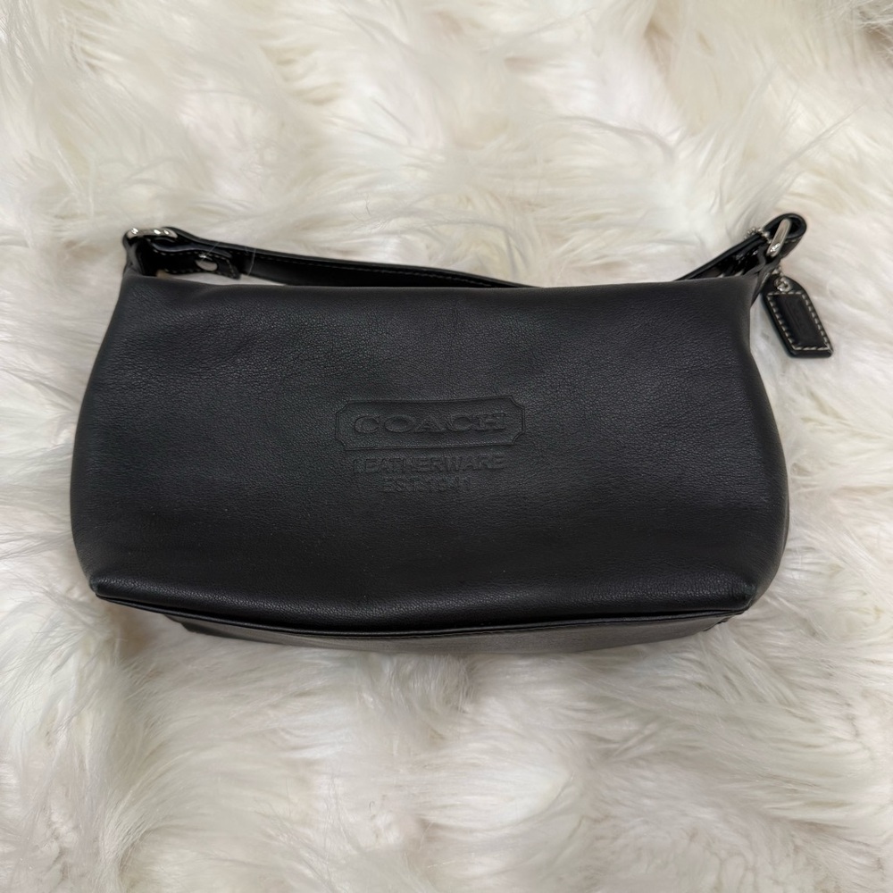 Coach Black Leather Shoulder Bag